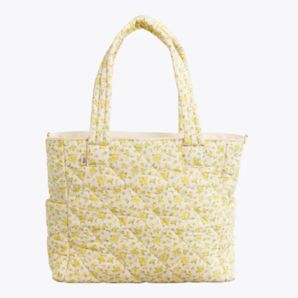 BEIS x Elsa Hosk Yellow Floral Garden Party Diaper Tote - NWT